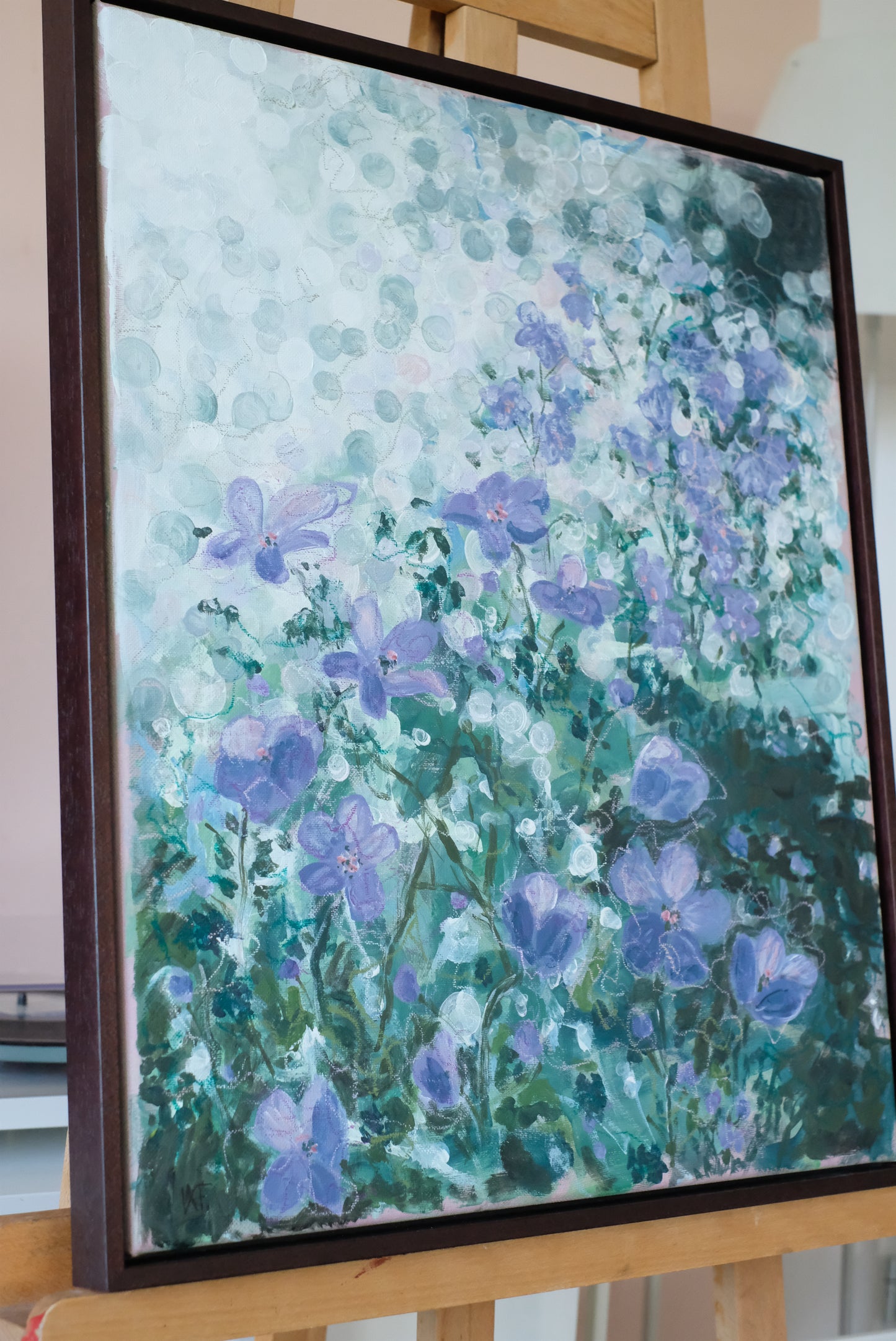 Painting Blue Cloud by Karin Frenay