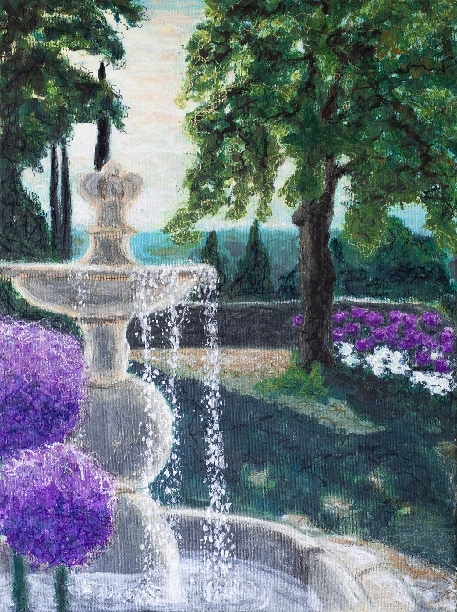 Chateau de Borie Garden View by Karin Frenay