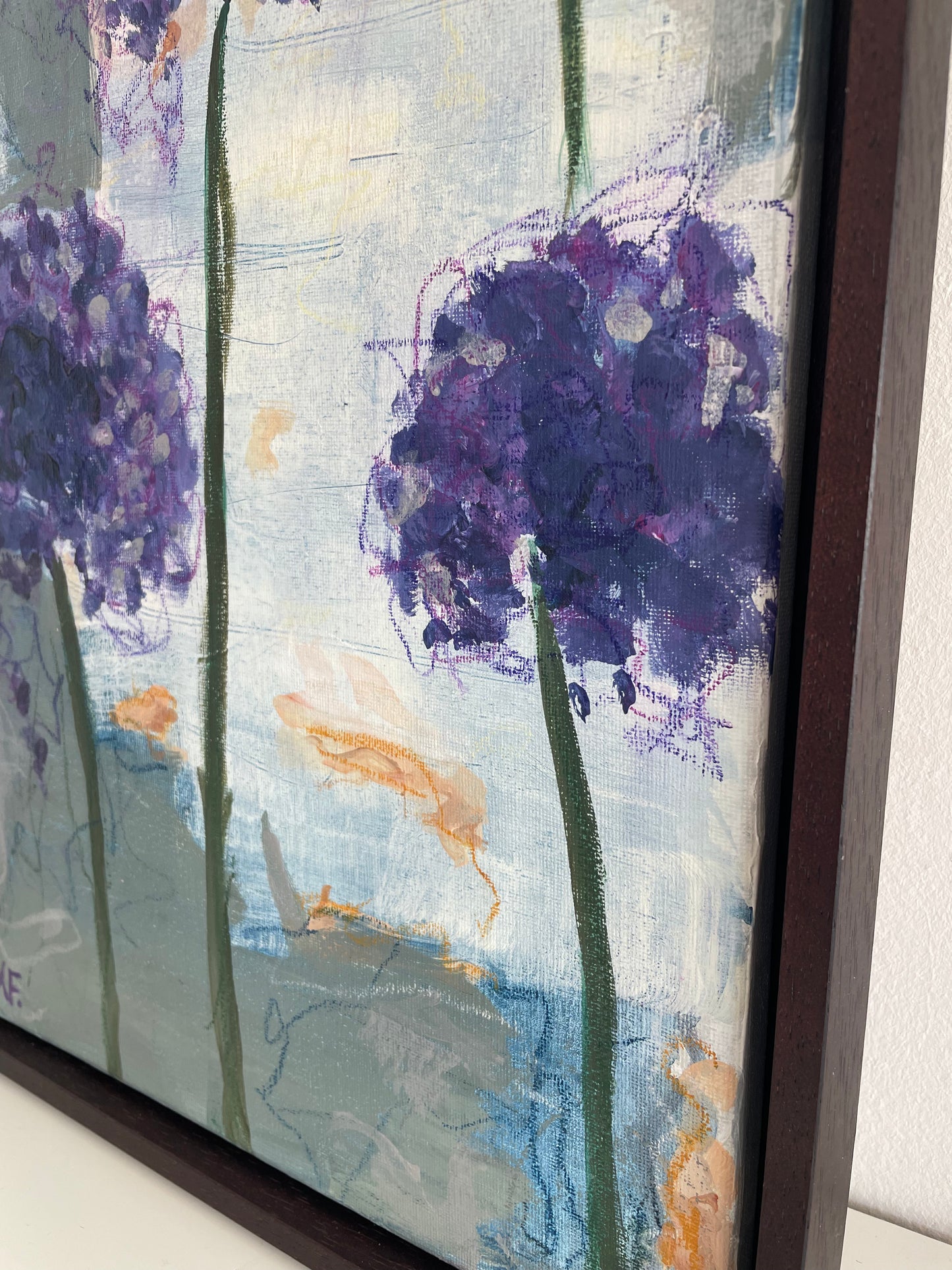 Allium painting by Karin Frenay