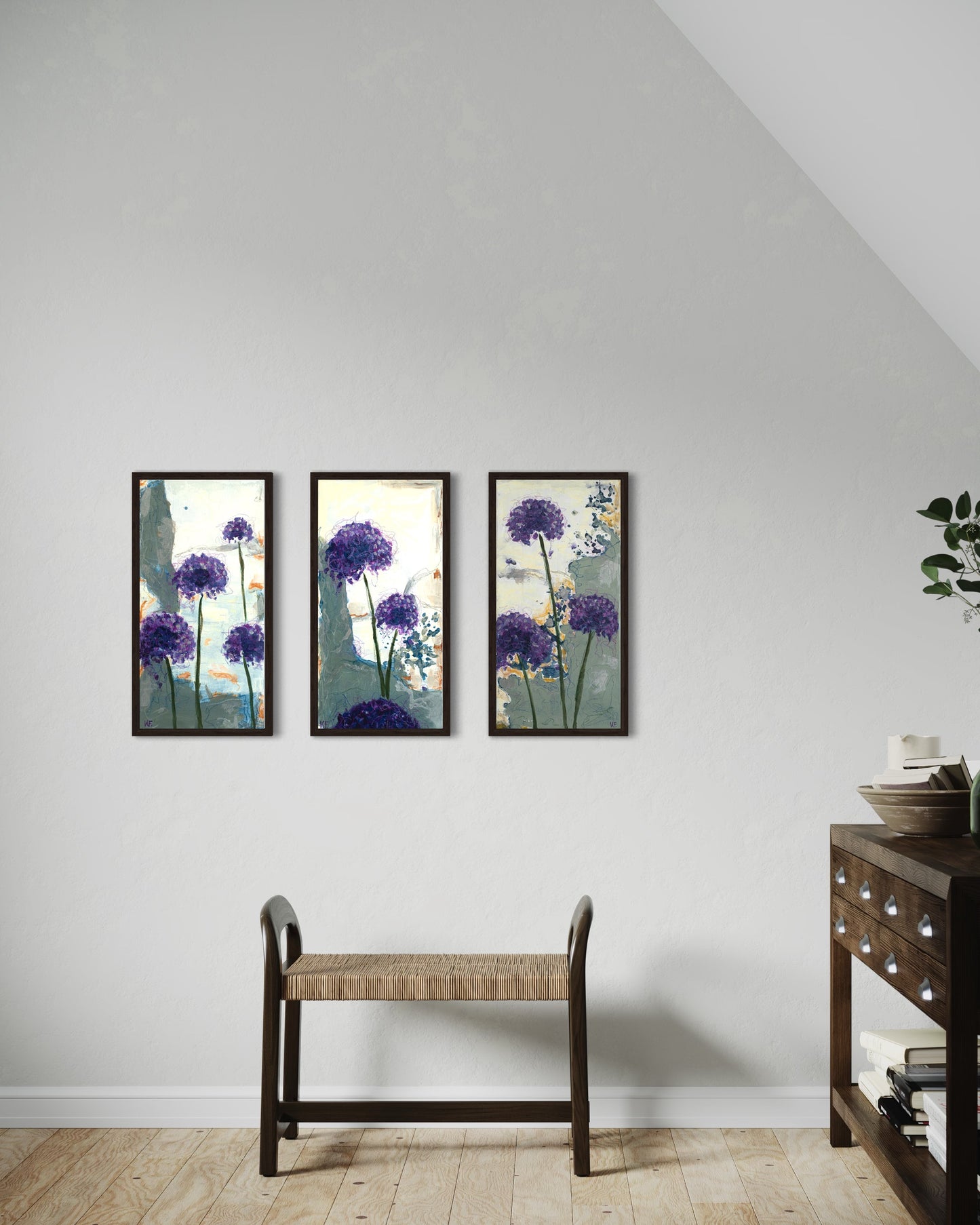 Allium painting by Karin Frenay