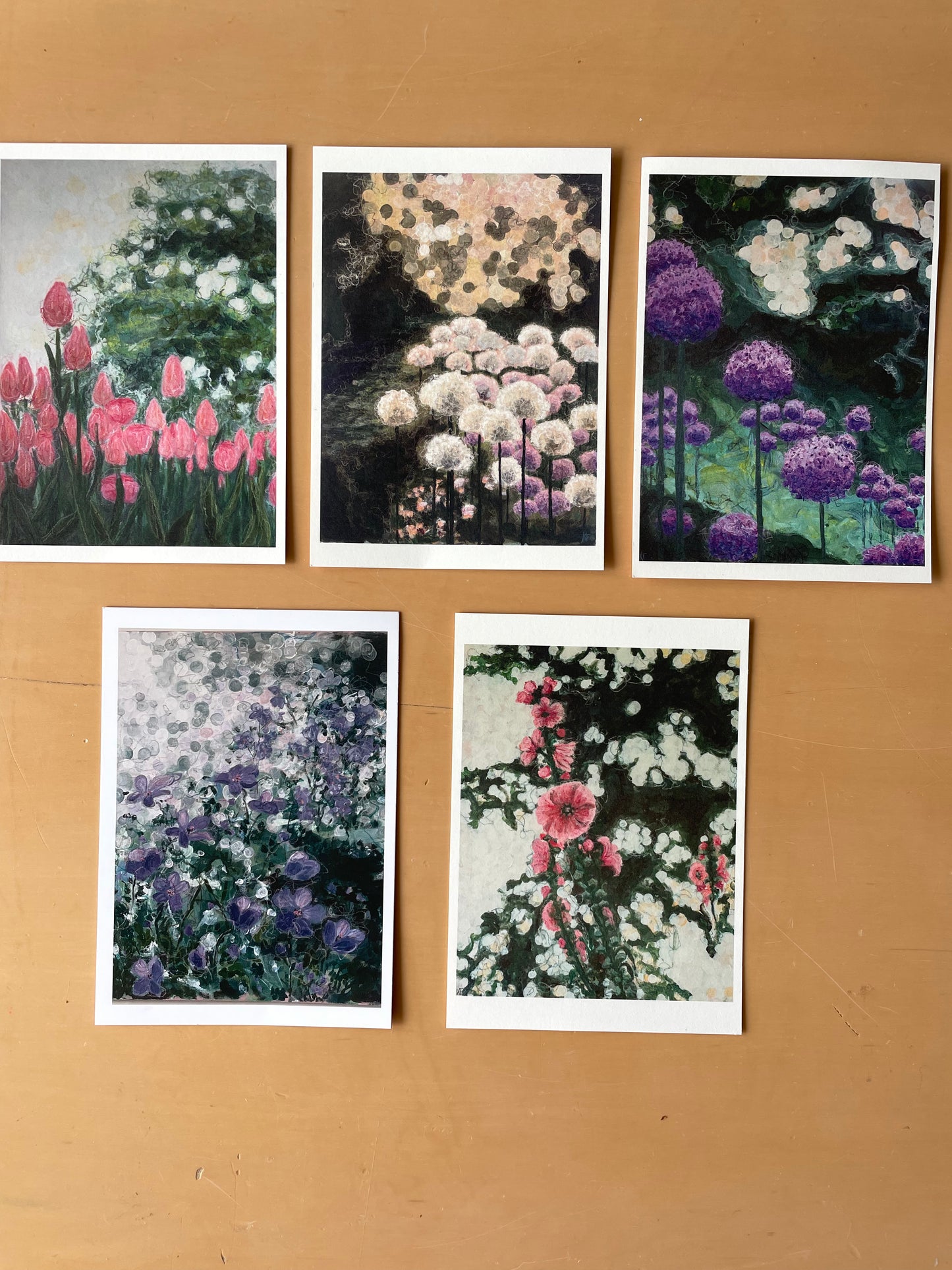 Set of 5 cards