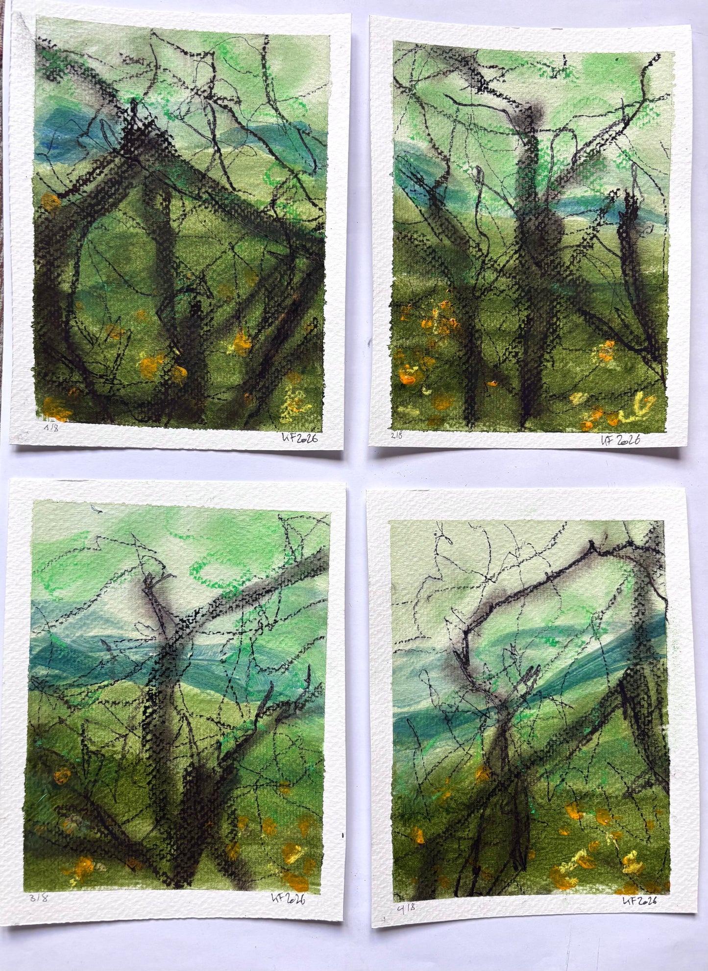 Landscape trees 1-8