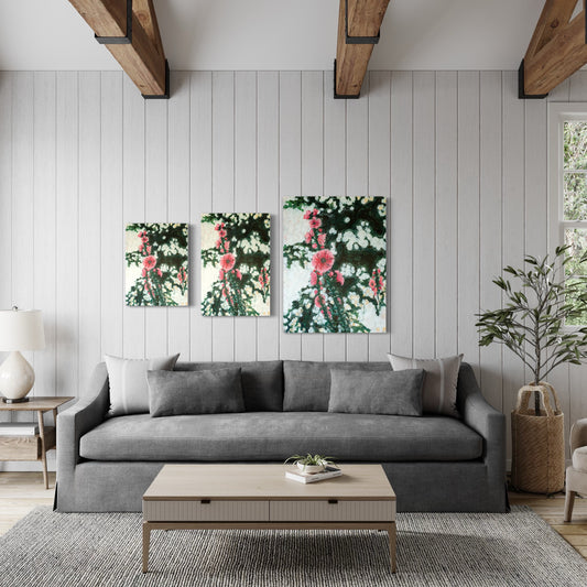 Painting Hollyhock by Karin Frenay