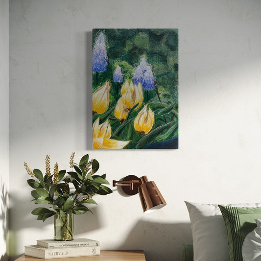 Painting Flower Bulbs Garden by Karin Frenay