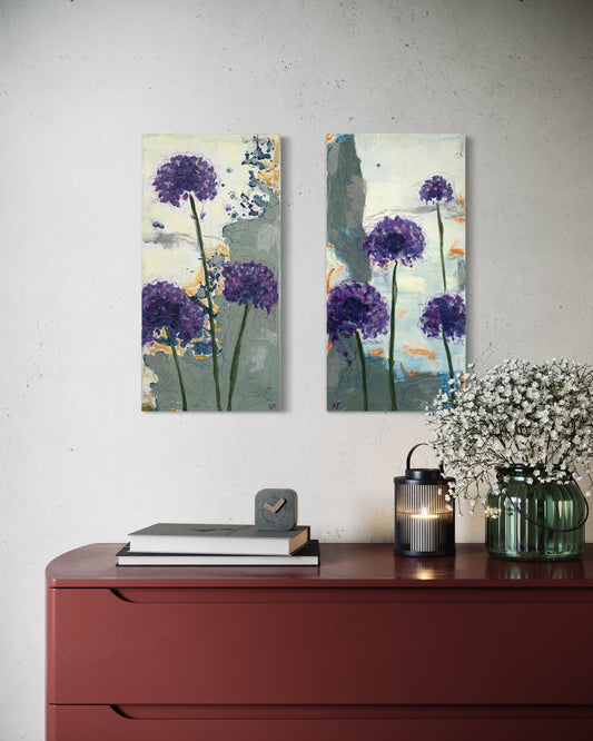 Allium Silver Garden 2 Canvas Print Canvas
