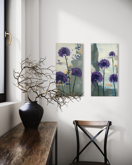 Allium Silver Garden 1 Canvas Print Canvas