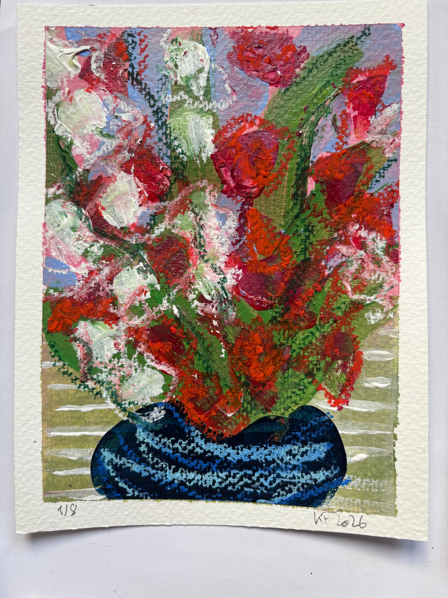 A Bunch of Gladioli 1-8