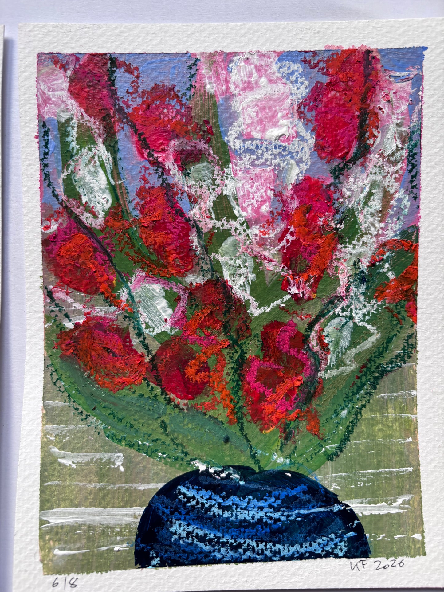 A Bunch of Gladioli 1-8