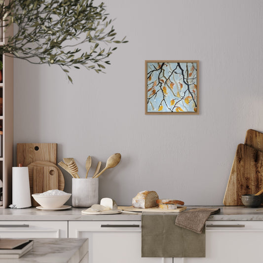 Birch Tree painting in fall