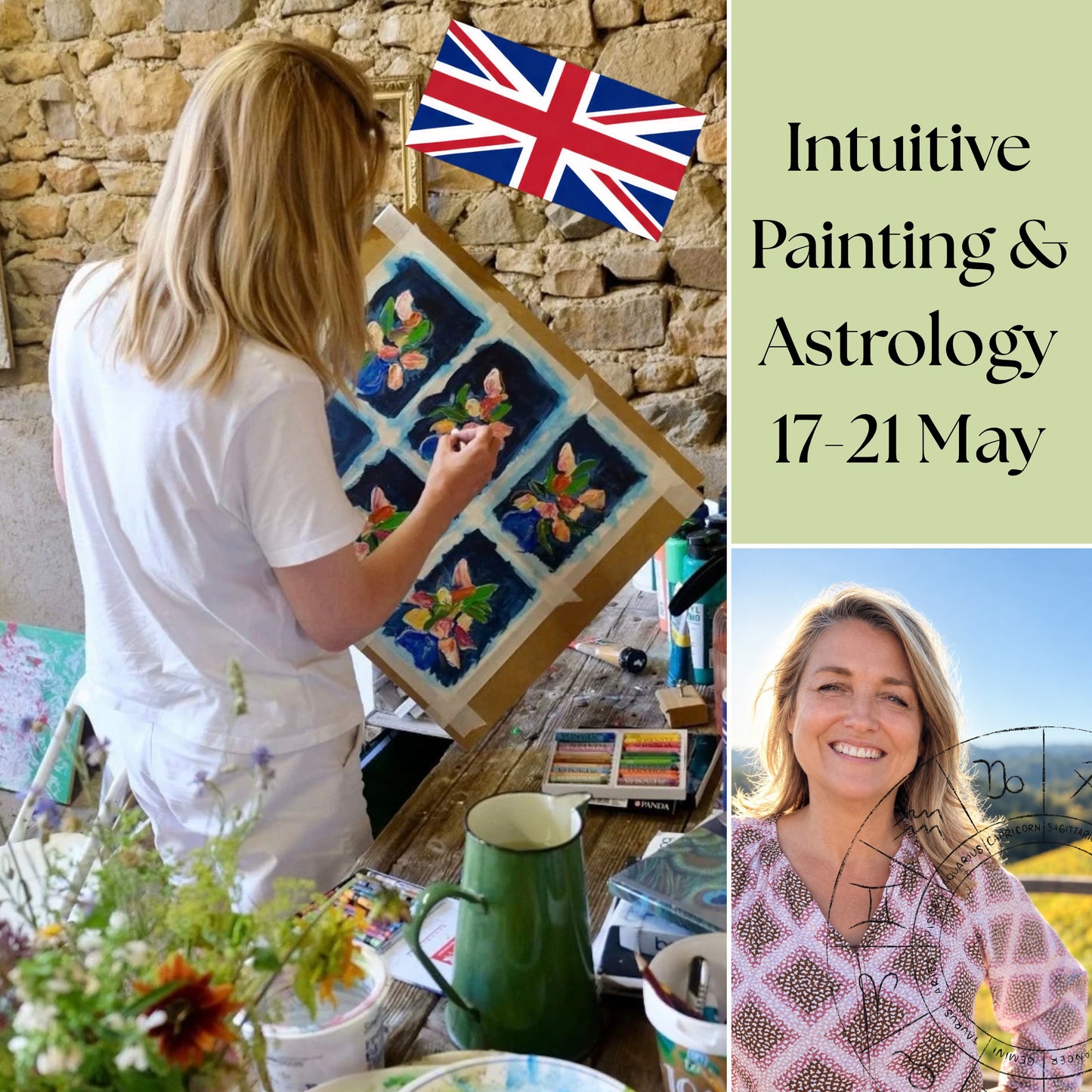 17-21 Mei | Intuitive Painting & Astrology Retreat (English)