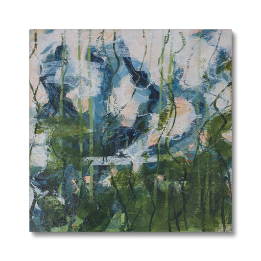 Abstract garden painting by Karin Frenay