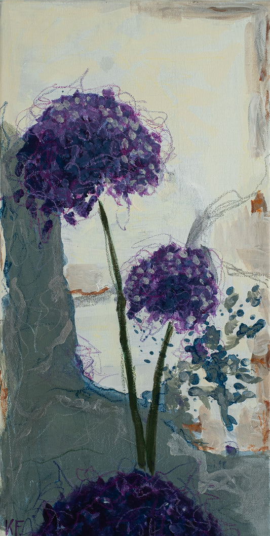 Allium painting by Karin Frenay