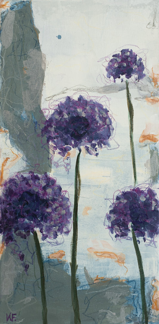 Allium painting by Karin Frenay