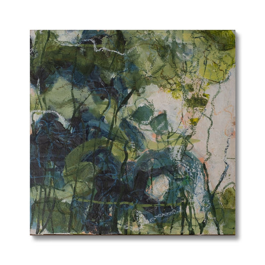 Abstract garden painting by Karin Frenay